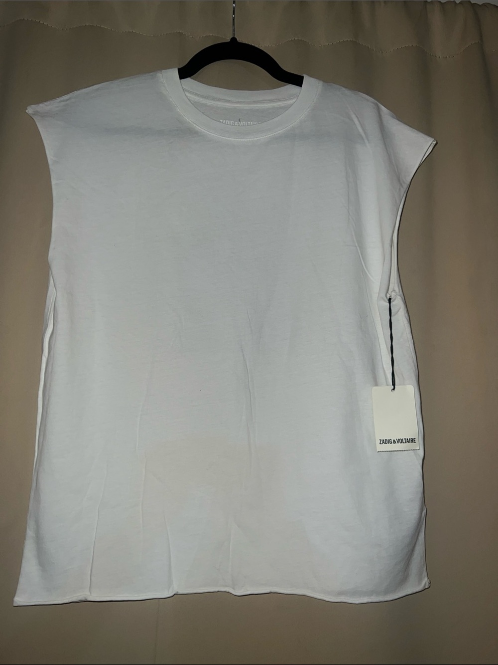 Zadig & Voltaire White Sleeveless Crew Tank